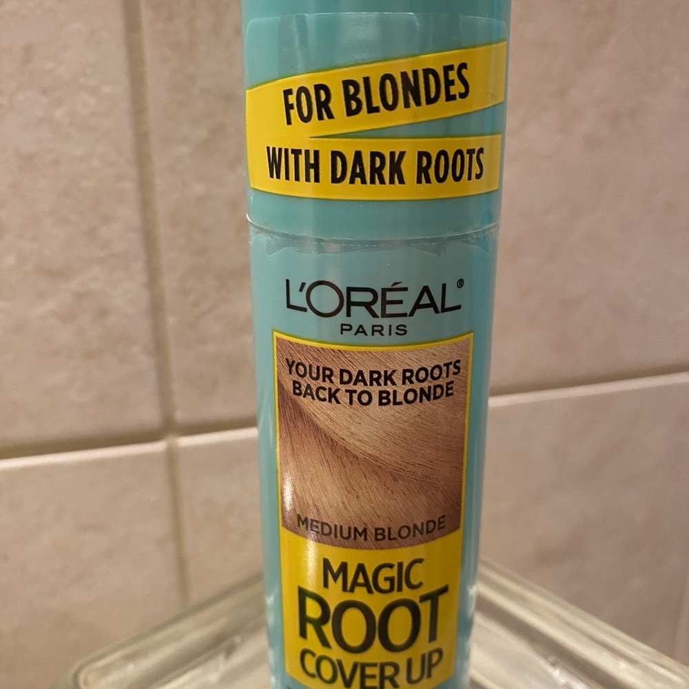 L’Oréal root cover up spray can Medium Blonde, for dark roots